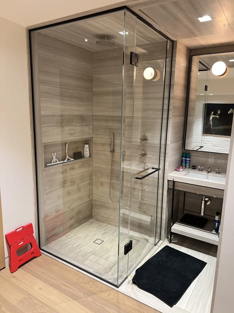 black-matte-glass-shower-enclosure-project-3850 Glass Shower Enclosures - 20
